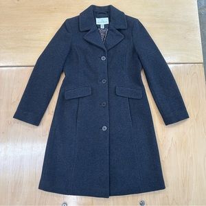 Jaclyn Smith Women’s Wool Peacoat - Charcoal Gray - Size: M